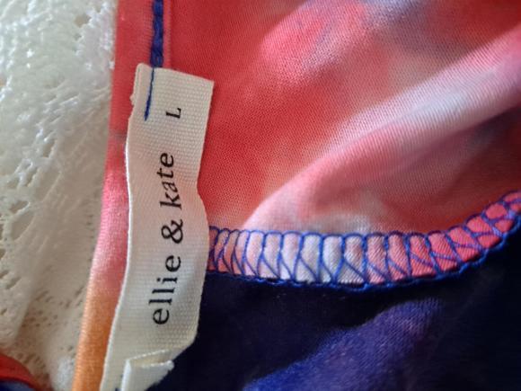 Ellie &‎ Kate Tie Dye Jumpsuit Size L - Picture 4 of 4